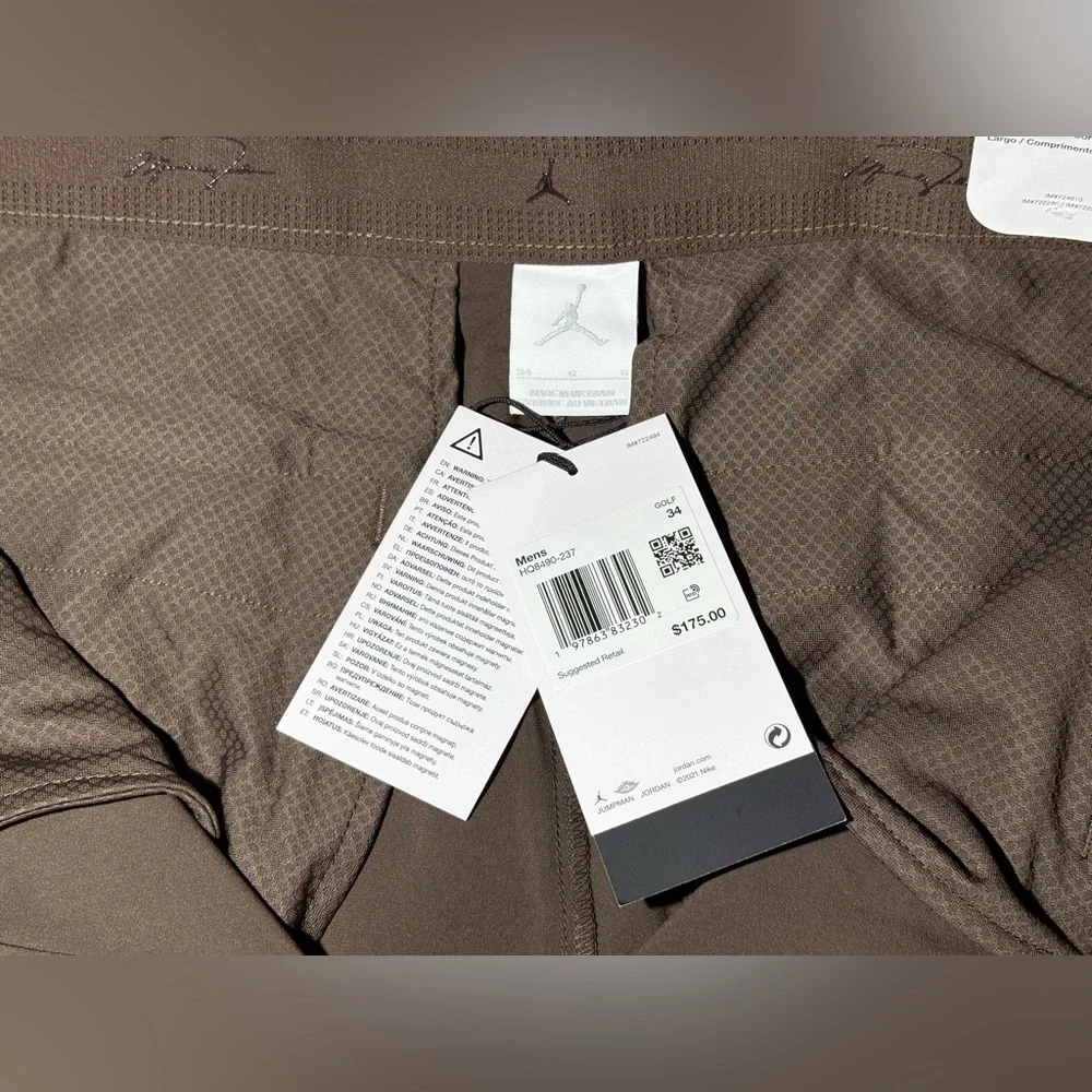 Nike Air Jordan Sport Men’s Cargo Golf Pants HQ8490-237 NEW NWT